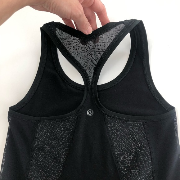 Lululemon Cool Racerback Infinite Black Size 4 - Picture 9 of 17